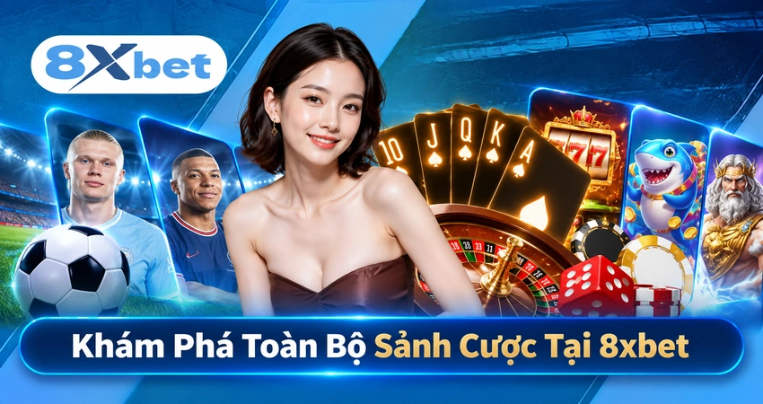 Khám Phá Toàn Bộ Sảnh Cược Tại 8xbet